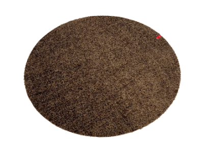 Dörrmatta rund Point Keilbach 85cm - Brun 04 4340