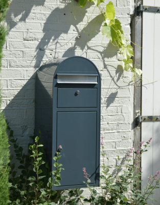 Multipostlåda POST - PAKETPOSTLÅDA CARGO - Mörkgrå/Rostfri