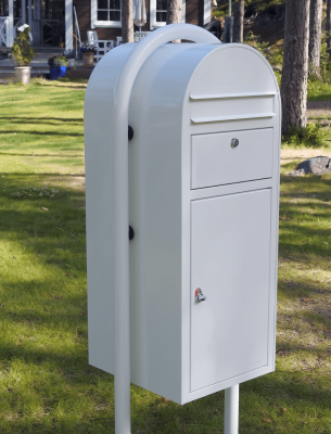 Vit Multipostlåda BOBI CARGO