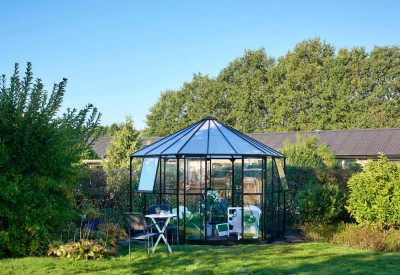 Svart Paviljong växthus Halls Atrium