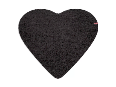 Dörrmatta hjärta Amore Keilbach 78x78cm - Svart 04 4315