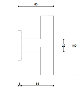 Dörrknopp PBT23V/50 IN - Rostfritt stål 