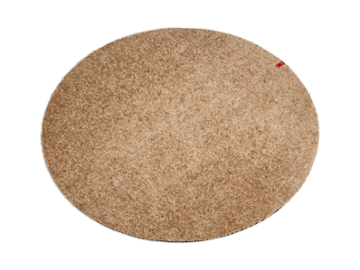 Dörrmatta rund Point Keilbach 85cm - Sandgrå 04 4350
