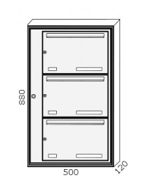 Fastighetsbox stående Box Plan 1x2