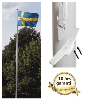 FLAGGSTÅNG 16 METER ADELA ORIGINAL MED UTVÄNDIG LINFÖRING