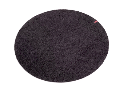 Dörrmatta rund Point Keilbach 85cm - Svart 04 4310