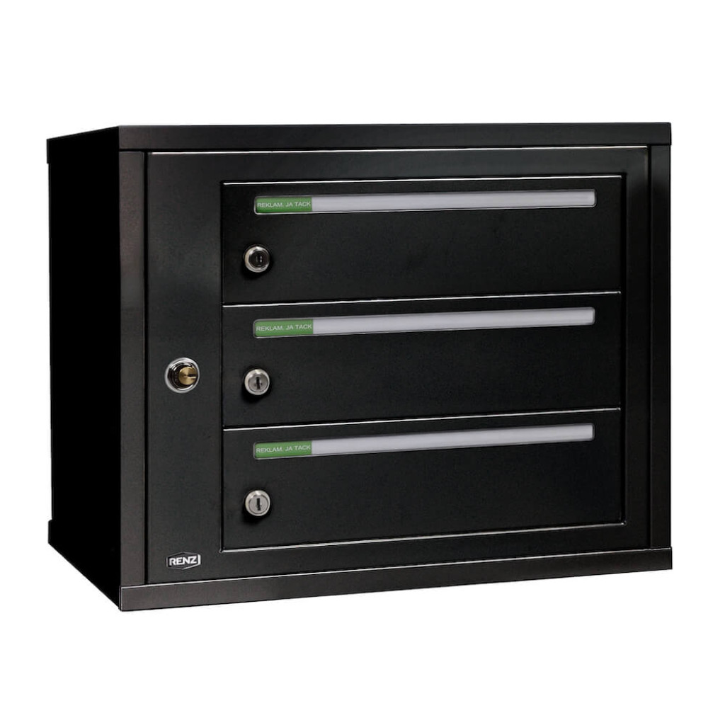 Fastighetsbox Renz Classic 1x3 Liggande Singel - 789S001-03
