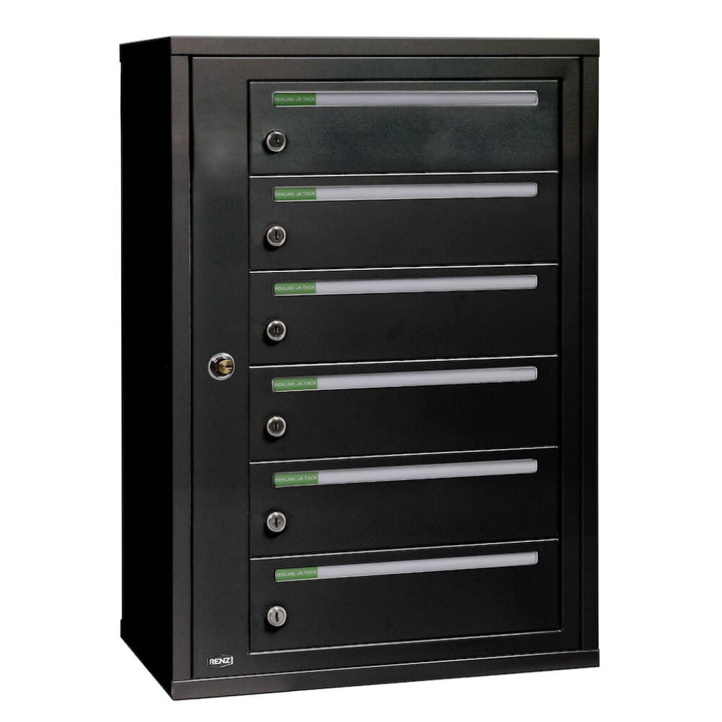 Fastighetsbox Renz Classic 1x6 Liggande Singel - 789S001-06