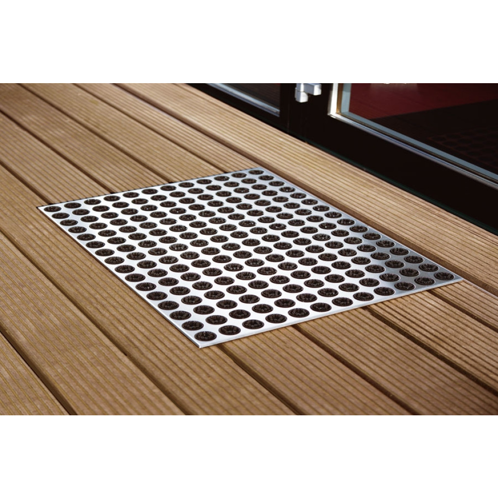 UTOMHUS ENTRÉMATTA XXL FEET-BACK 3 RADIUS DESIGN Rostfri - Svart 513 A