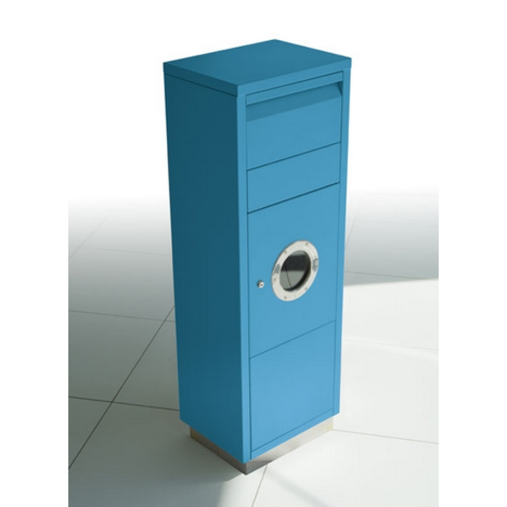 Paketpostlåda LETTERMAN Standing Ov. 1  - Ljusblå RAL 5012 600 N