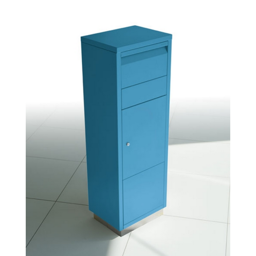 Paketpostlåda LETTERMAN Standing Ov. 2  - Ljusblå RAL 5012 601 N