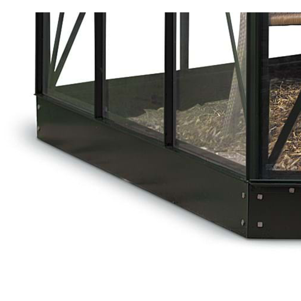 Paviljong Atrium sockel I fundament svart