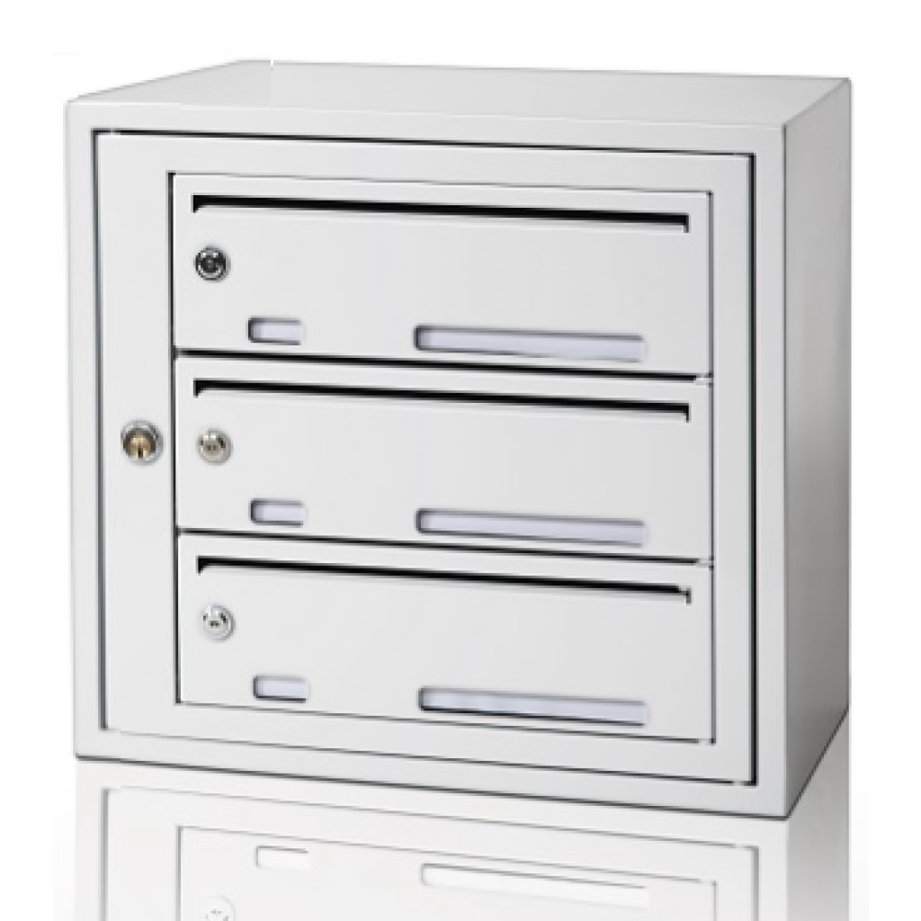 Fastighetsbox BOX Original Enkel Singel - Vit RAL 9003