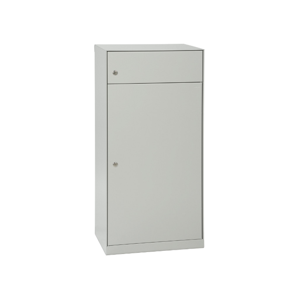 Paketpostlåda MEFA Cedar 882 (Baktömning)- Aluminiumvit RAL 9006M 882040M