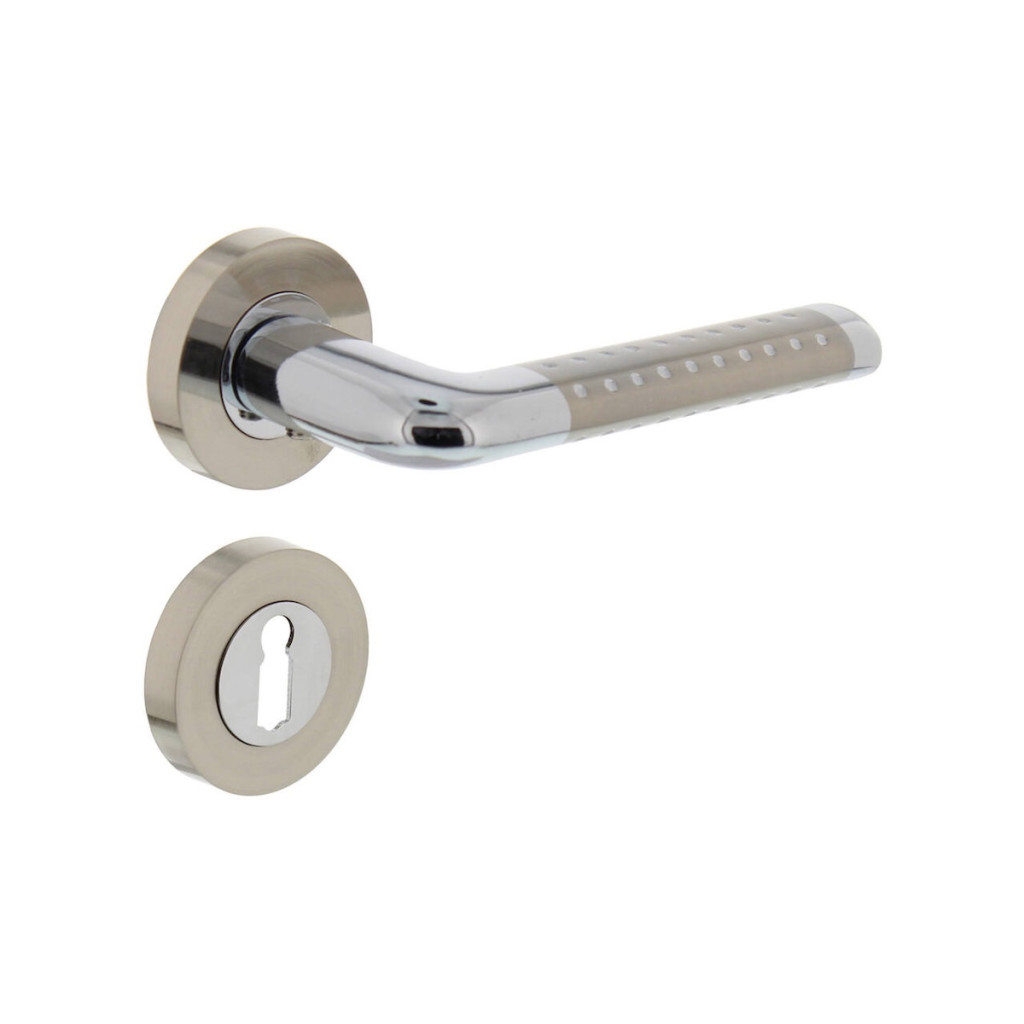 Dörrtrycke innerdörr Marion krom/nickel satin | Intersteel