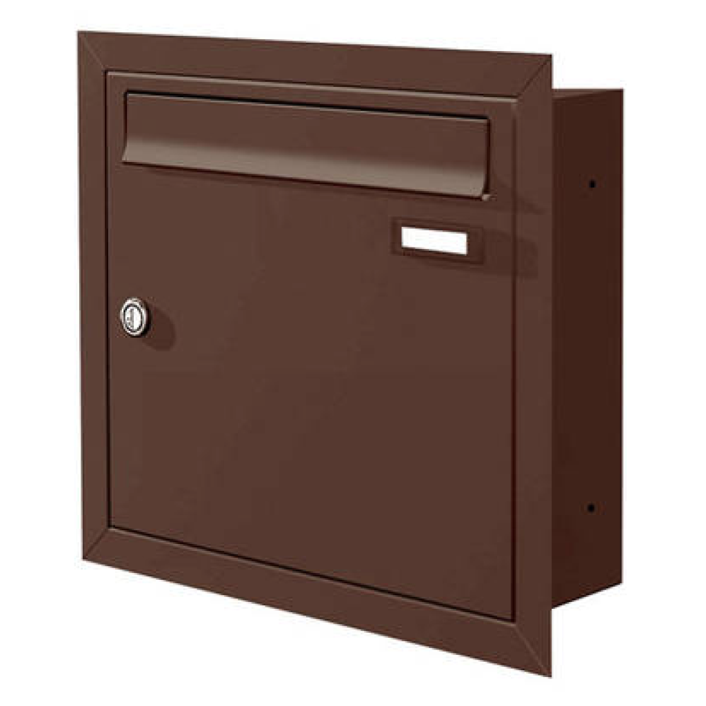 Inbyggnadspostlåda Max-Knobloch UP10-110-BR - Brun RAL8017