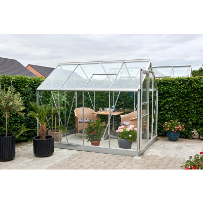 Växthus Halls Popular 86 5 kvm med 3mm härdat glas - Olackerat 70928