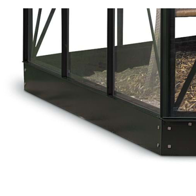 Paviljong Atrium sockel I fundament svart