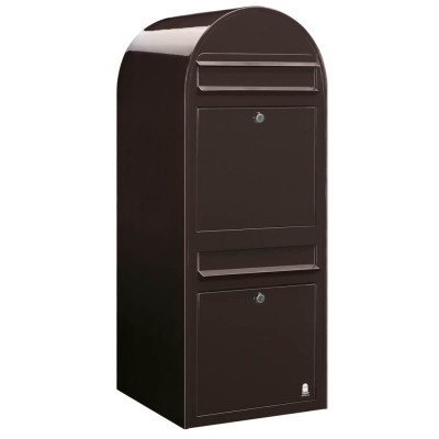 Postlåda BOBI DUO - Brun RAL 8017