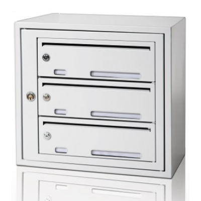 Fastighetsbox BOX Original Enkel Singel - Vit RAL 9003