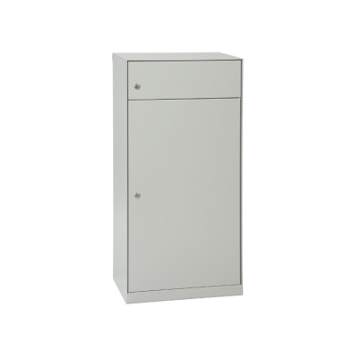 Paketpostlåda MEFA Cedar 882 (Baktömning)- Aluminiumvit RAL 9006M 882040M