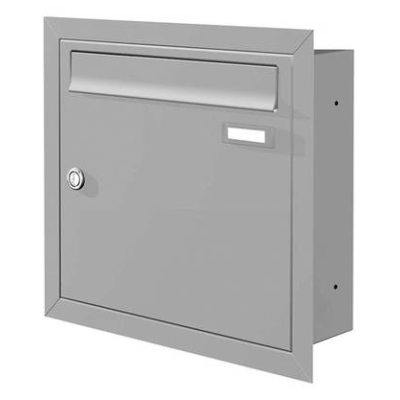 Inbyggnadspostlåda Max-Knobloch UP10-110-GA - Grå Aluminium RAL9007