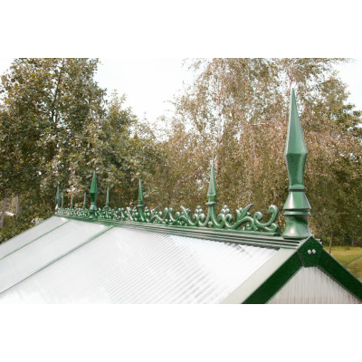 Nockdekoration växthus Typ IV mossgrön RAL 6005