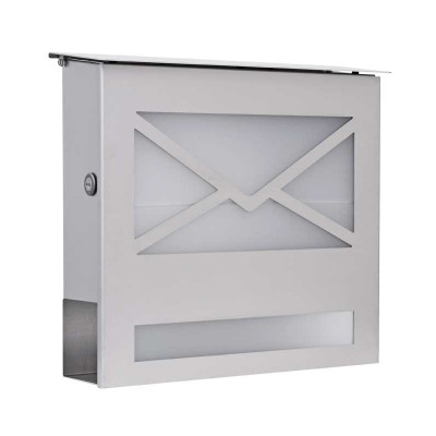 Postlåda med tidningshållare Heibi Stockholm - Rostfritt 43809