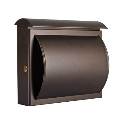 Brevlåda med tidningshållare Heibi Quelo - Mocca brun 64158-043