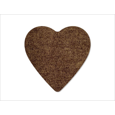 Dörrmatta hjärta Amore Keilbach 78x78cm - Brun 04 4345