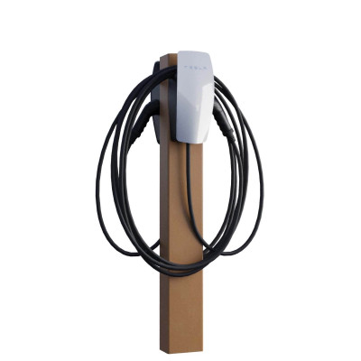 Laddstolpe för elbil – Tesla Wall Connector Gen 2 & 3 Rostbrun