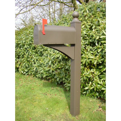 Stativ i aluminium för amerikansk postlåda - Svart 115Bristol