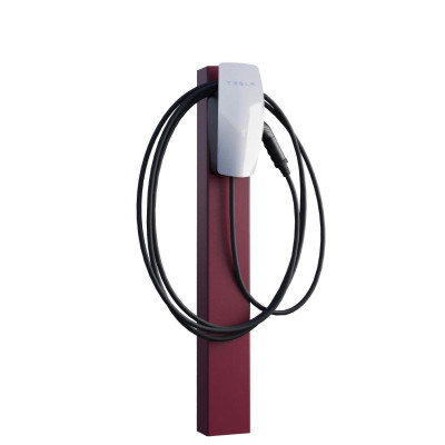 Laddstolpe för elbil – Tesla Wall Connector Gen 2 & 3 Röd