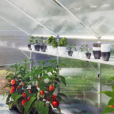 Växthushylla Orchidee Typ III 3,23 m – aluminium