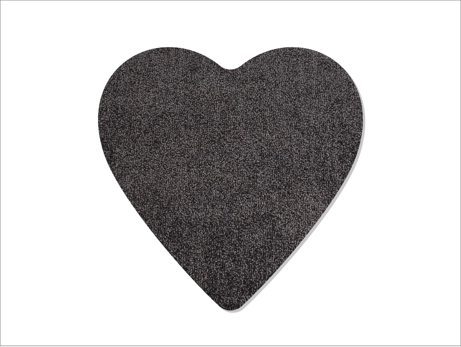 Dörrmatta hjärta Amore Keilbach 78x78cm - Mörkgrå 04 4325