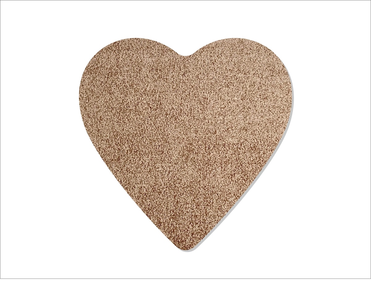 Dörrmatta hjärta Amore Keilbach 78x78cm - Sandgrå 044355