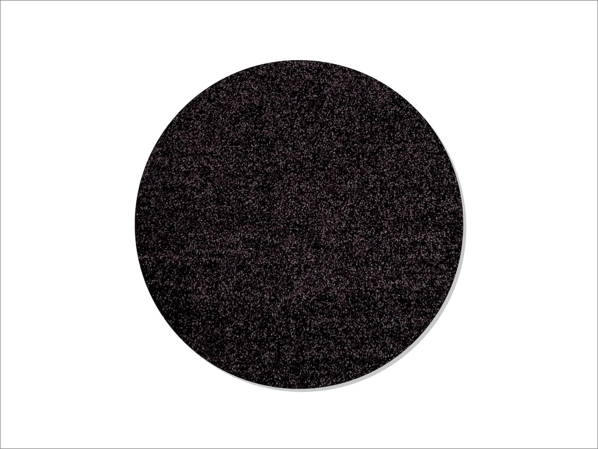 Dörrmatta rund Point Keilbach 85cm - Svart 04 4310