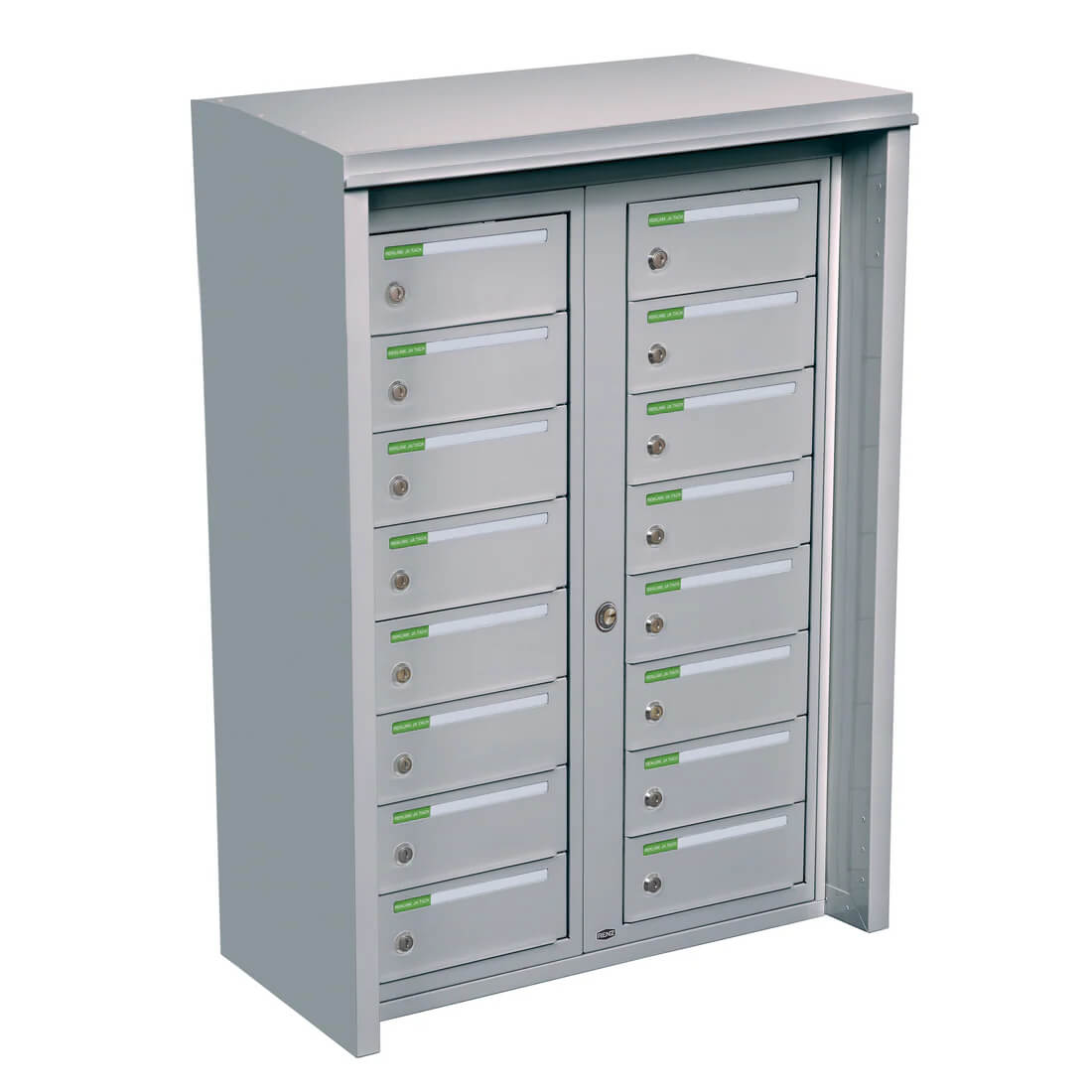Utomhus fastighetsbox 16 fack liggande dubbel Renz Classic