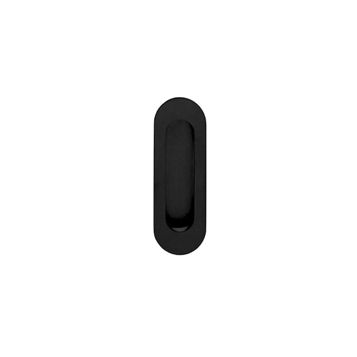 Draghandtag Oval 120X40 till skjutdörr - Svart 0023.447681