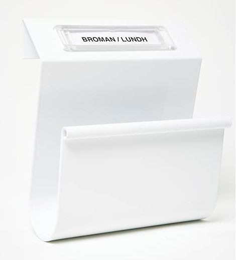 Tidningsfack Klämma - Vit