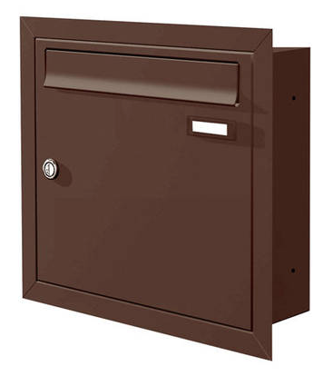 Inbyggnadspostlåda Max-Knobloch UP10-110-BR - Brun RAL8017