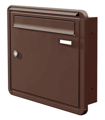 Inbyggnadspostlåda Max-Knobloch UP10-120-BR - Brun RAL8017