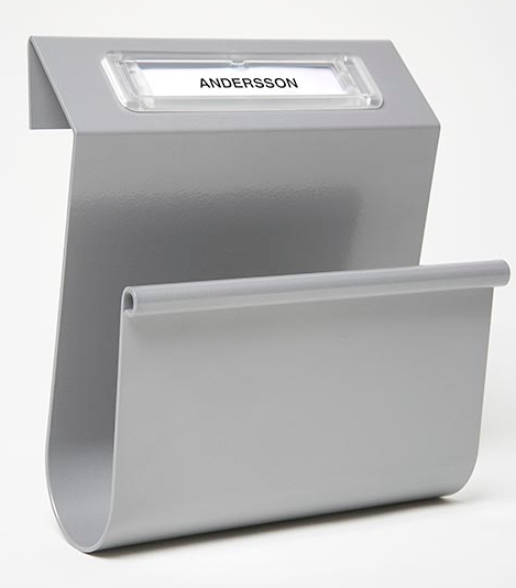 Tidningsfack Klämma - Silver